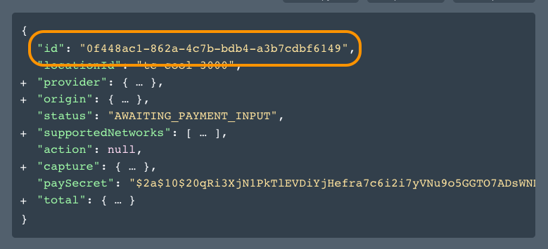 Tyro POST PayRequest response