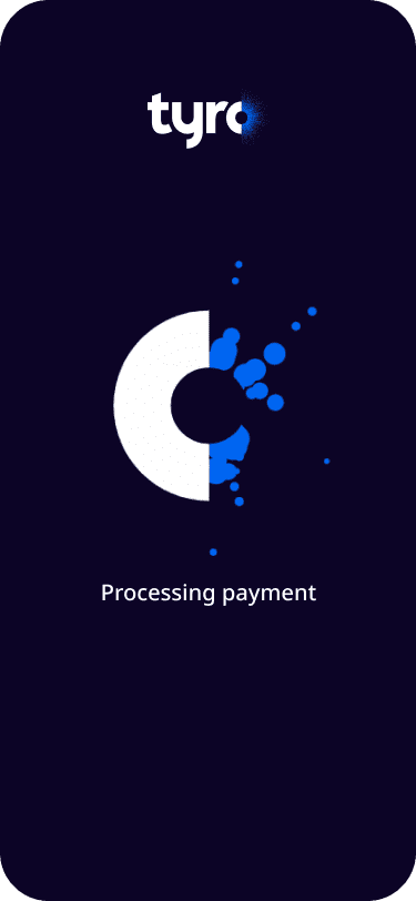 Taking Payment Processing Screen