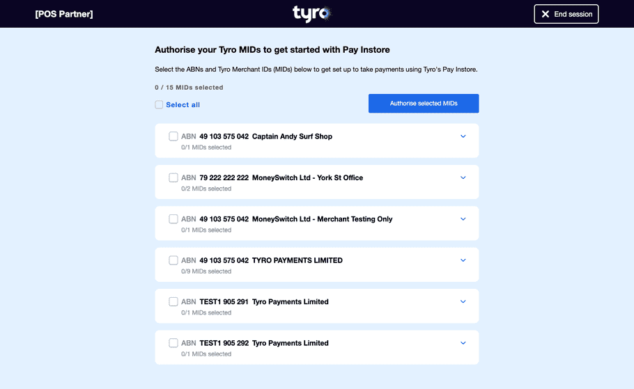 Integration Portal Welcome Page