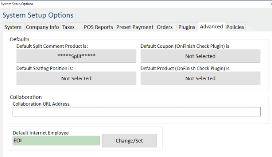 System Setup Options