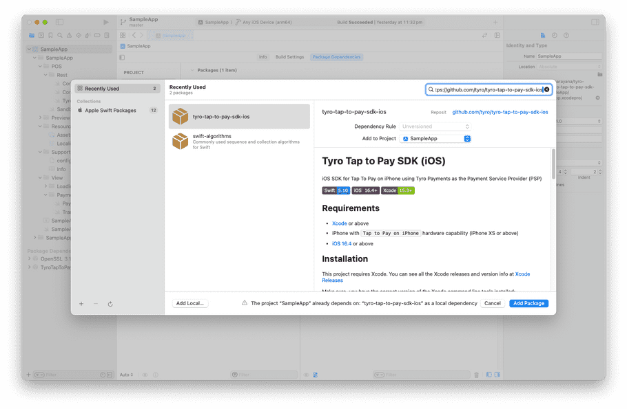 iOS Embedded Payments Flow